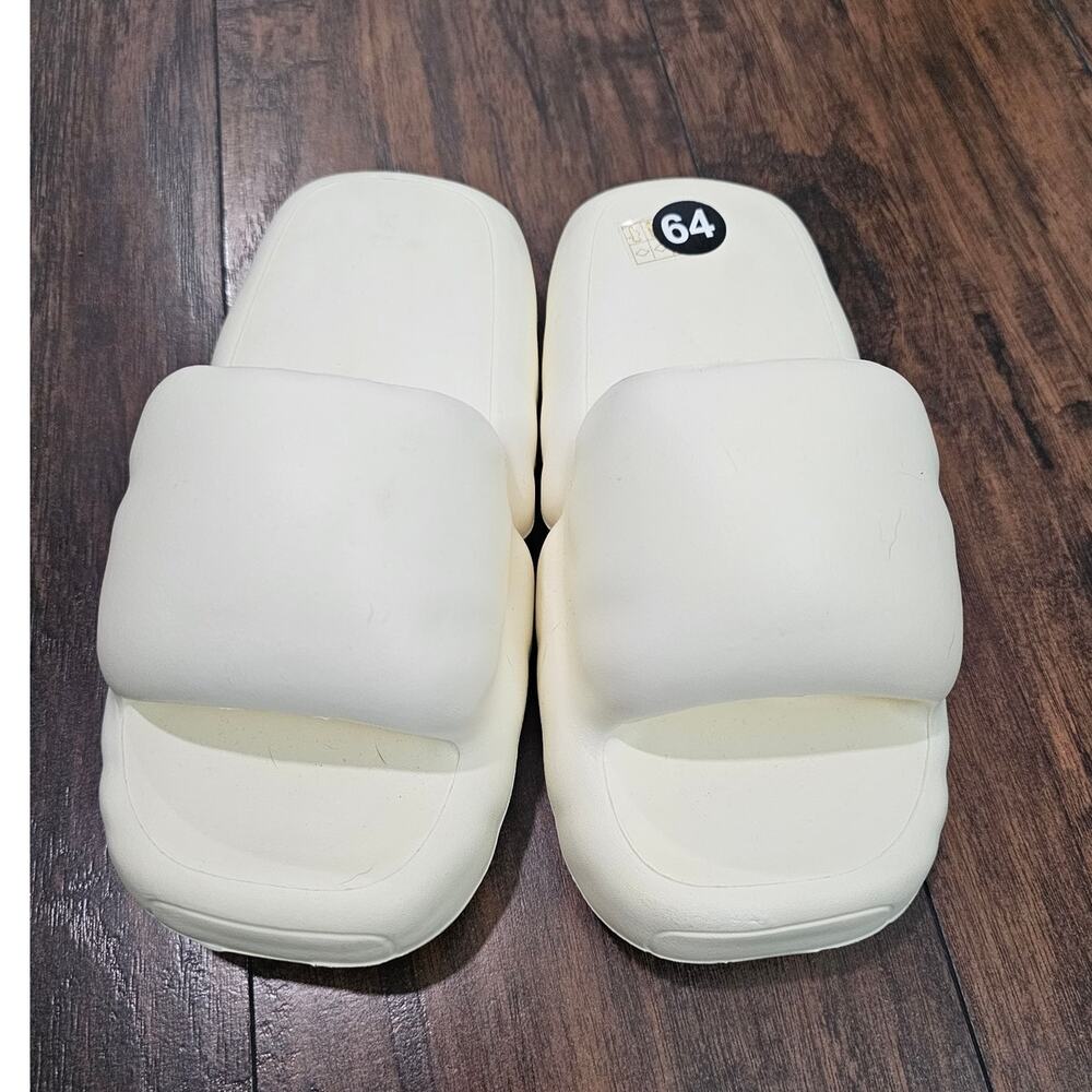 Bubble Slides Sides 38-39 CN Women Cream Color New